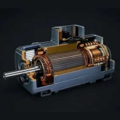 Motor de corrente contínua para aplicações industriais